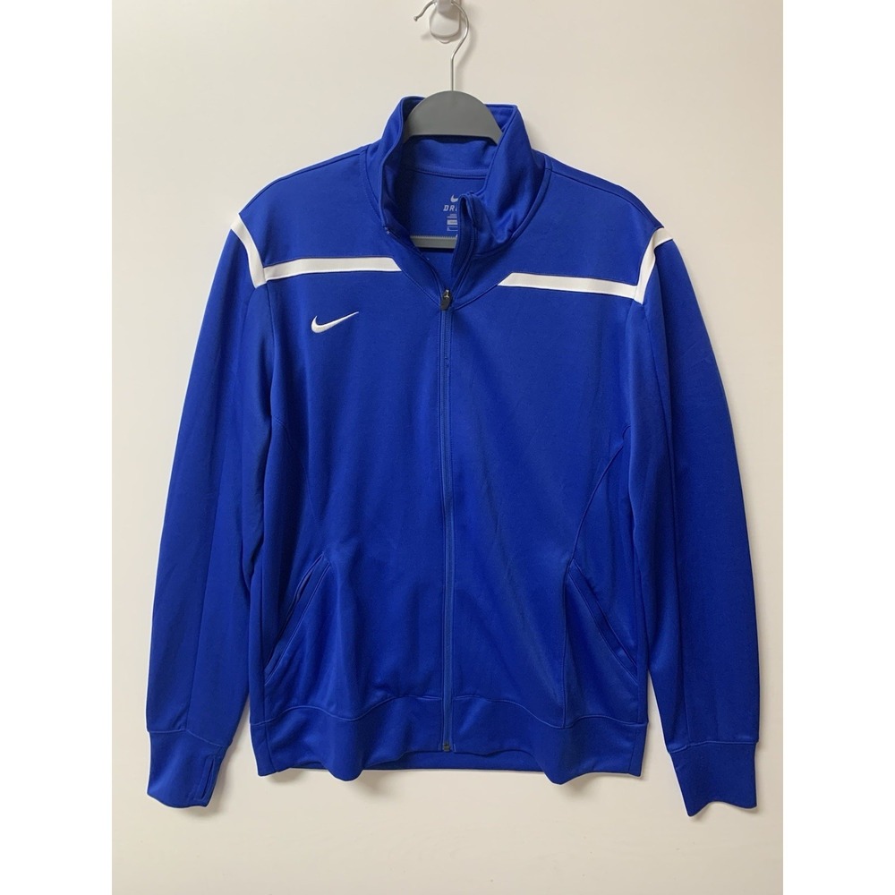 Nike Womens DriFit Team Avenger Training Jacket Blue Size XL
